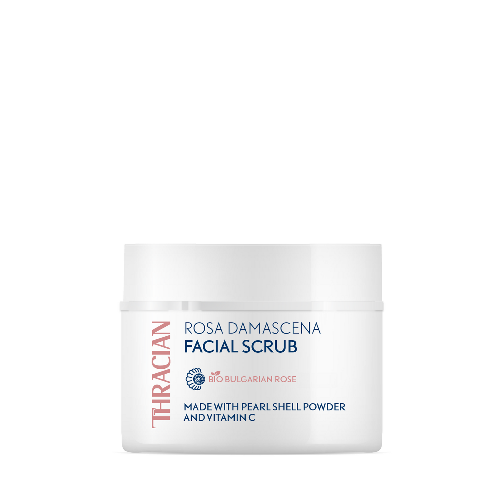 Био Скраб за Лице с Розова Вода и Перлен Седеф, 100 мл, витамин С, витамини, кожа, чиста кожа, акне, пъпки, смесена кожа, комбинирана кожа, суха кожа, био розова вода, органична розова вода, био козметика, био българска козметика, натурална козметика, органична козметика